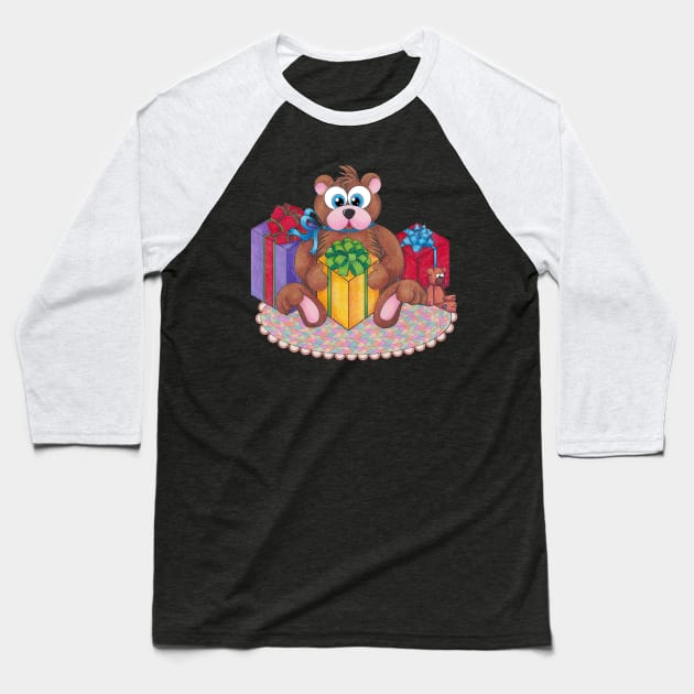 Beary Christmas! Baseball T-Shirt by TJWArtisticCreations